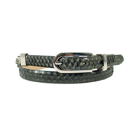 Ellen Tracy Accessories - ELLEN TRACY Italian Leather Snakeskin Skinny Belt Ellen Tracy Accessories - ELLEN TRACY Italian Leather Snakeskin Skinny Belt